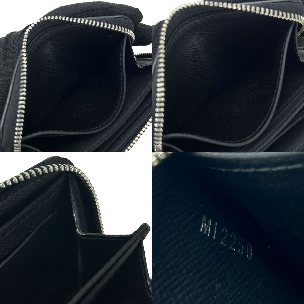 LOUIS VUITTON Coin case M32832 Taiga black Zippy coin purse