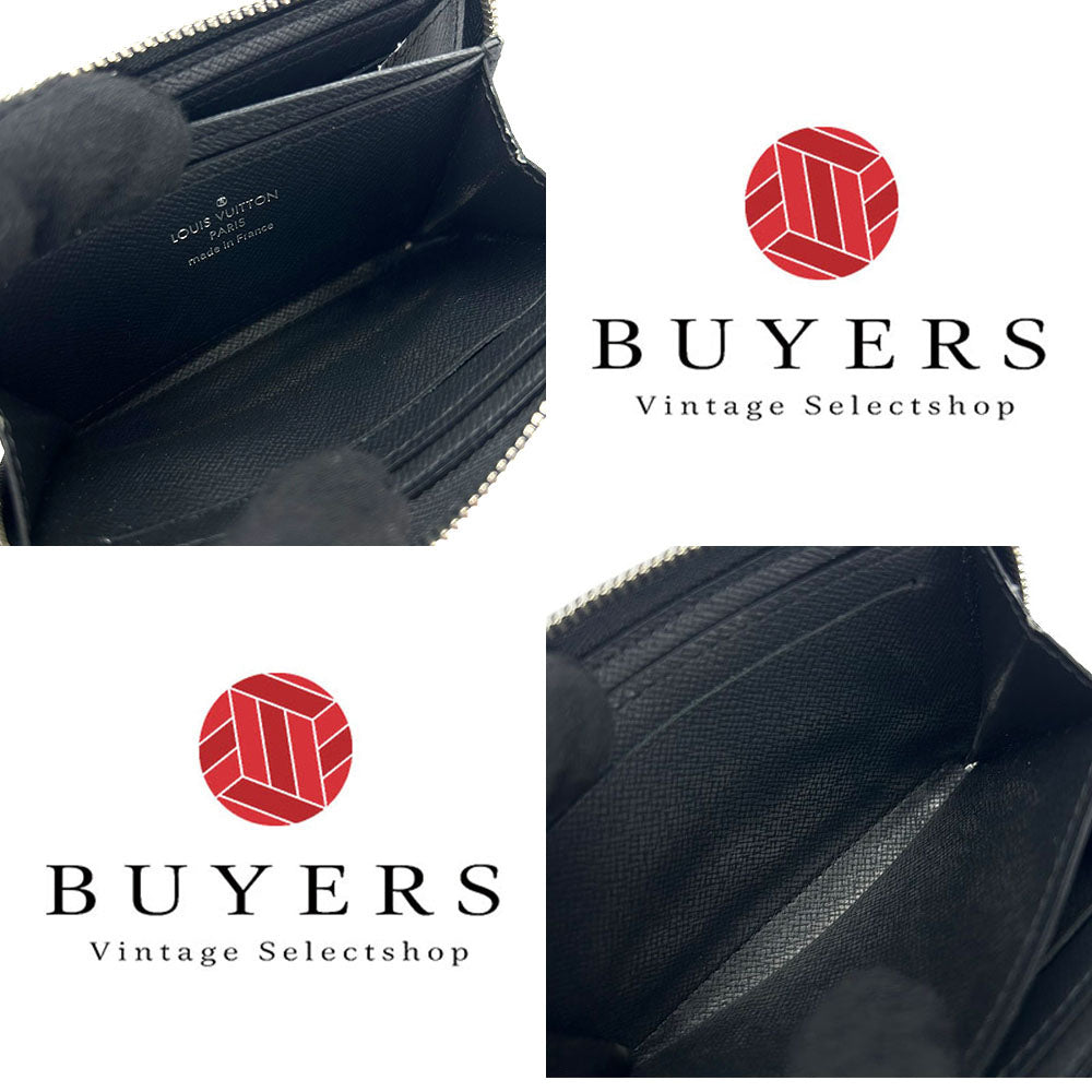 LOUIS VUITTON Coin case M32832 Taiga black Zippy coin purse