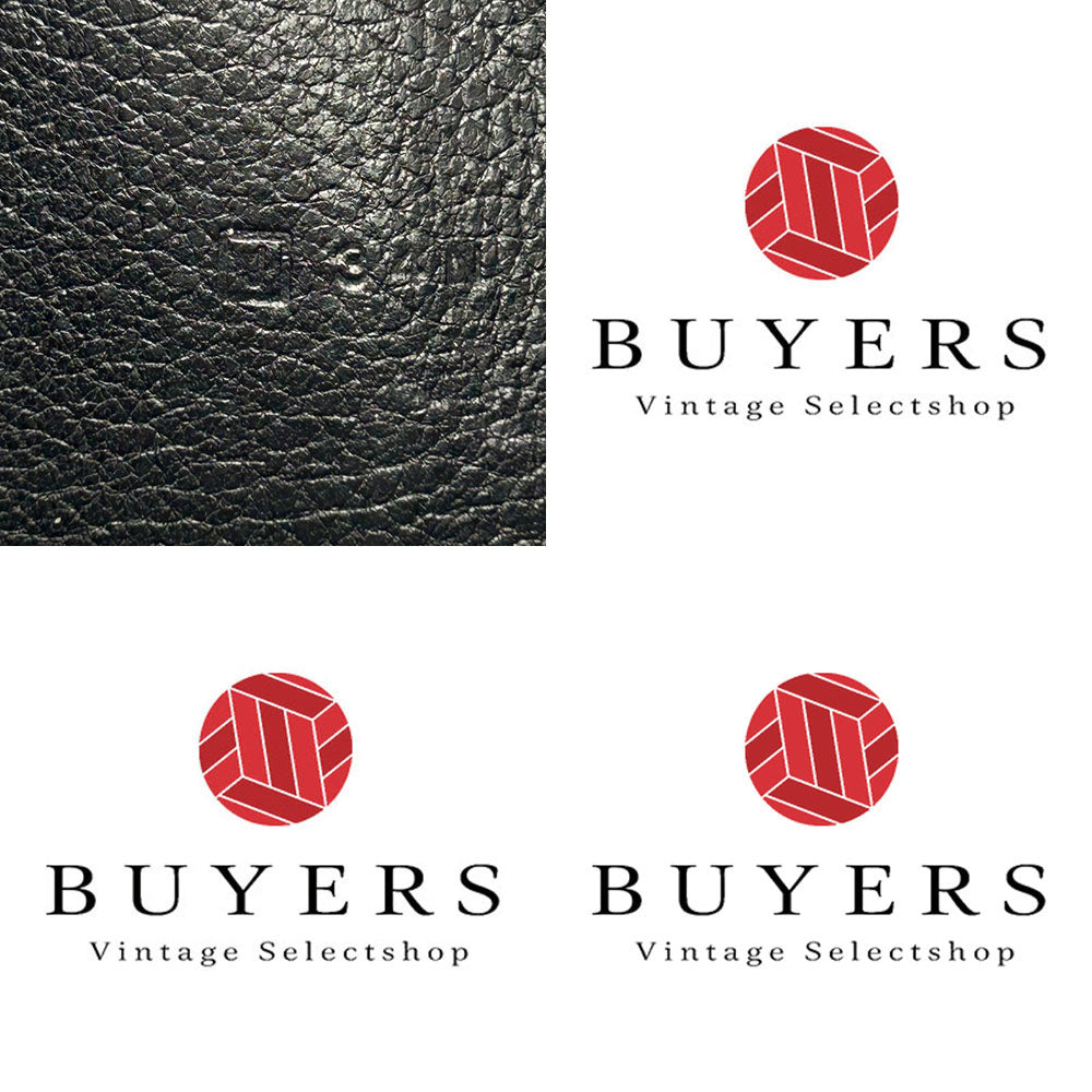 HERMES Long Wallet Purse leather black Classic Azap Long mens Used