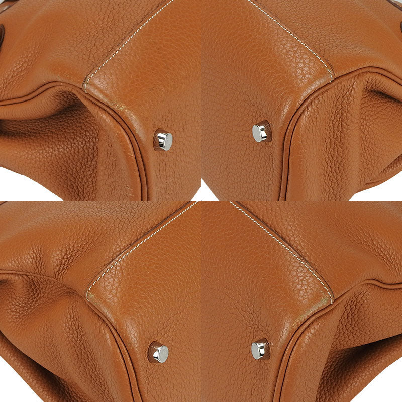 HERMES Handbag Taurillon Clemence Brown Atlas 35