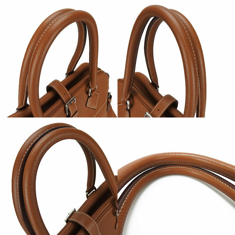 HERMES Handbag Taurillon Clemence Brown Atlas 35