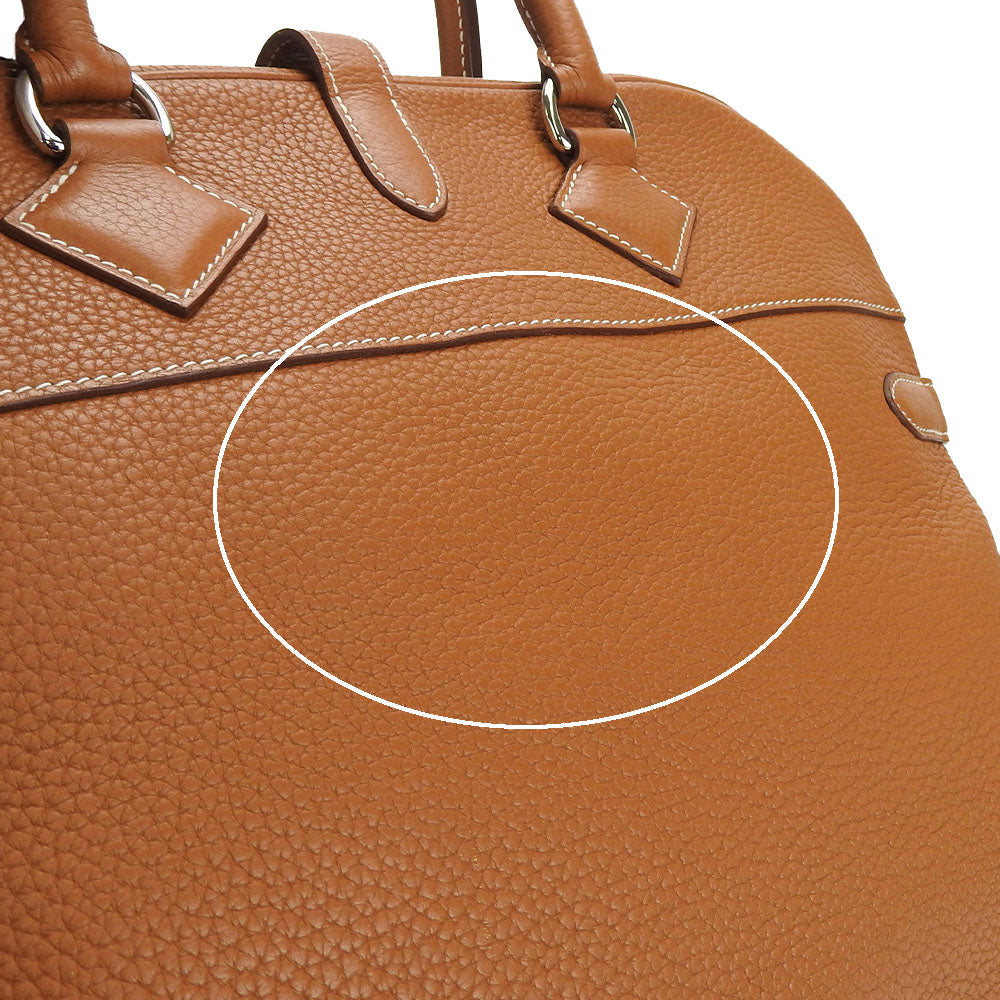 HERMES Handbag Taurillon Clemence Brown Atlas 35