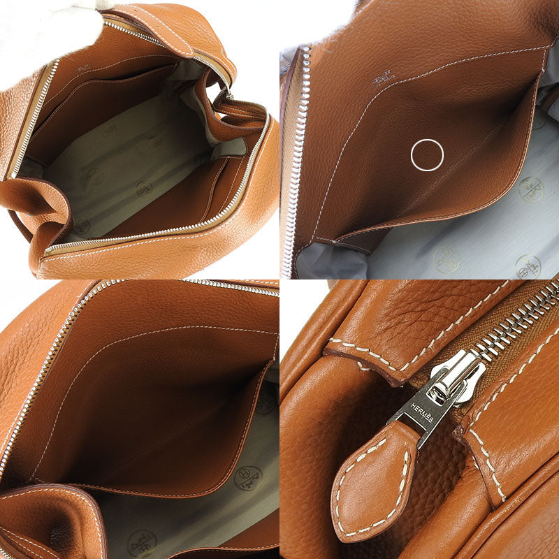 HERMES Handbag Taurillon Clemence Brown Atlas 35