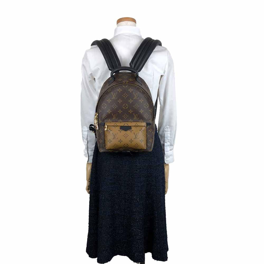 LOUIS VUITTON Backpack M44870 Monogram reverse Brown Palm Springs