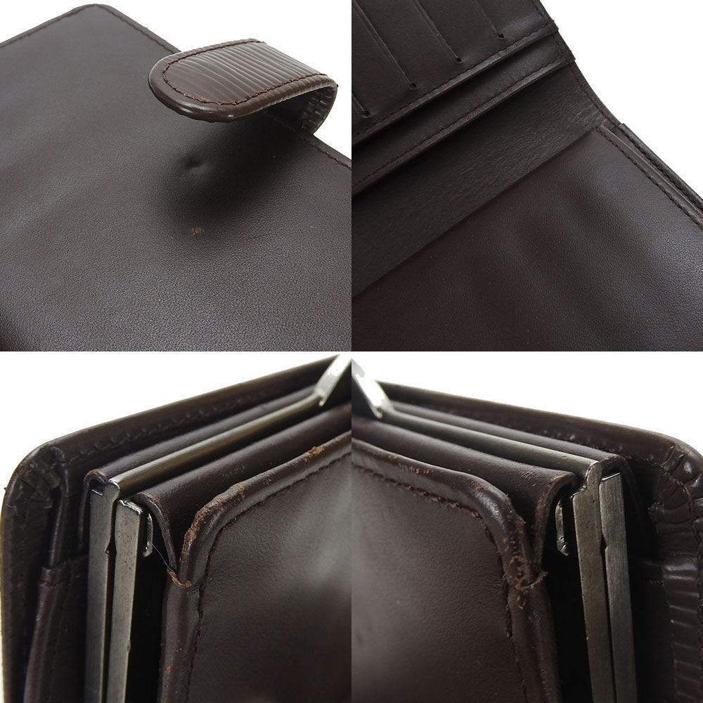LOUIS VUITTON Bifold Wallet M6324D Epi Leather Brown Portefeuille Viennoiserie Women Used