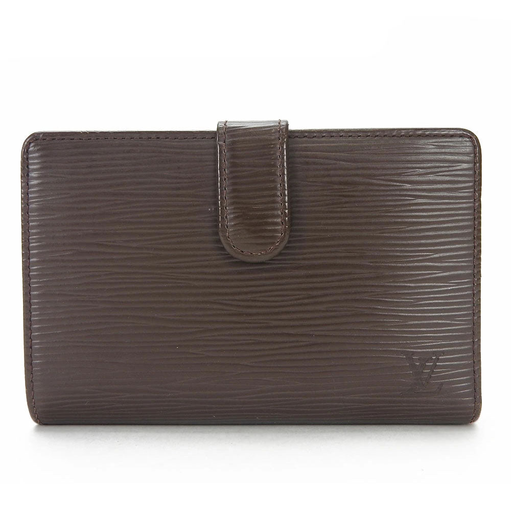 LOUIS VUITTON Bifold Wallet M6324D Epi Leather Brown Portefeuille Viennoiserie Women Used