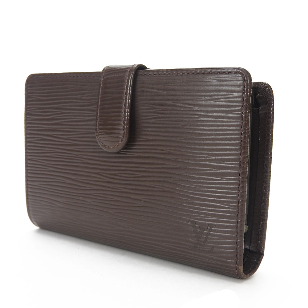 LOUIS VUITTON Bifold Wallet M6324D Epi Leather Brown Portefeuille Viennoiserie Women Used