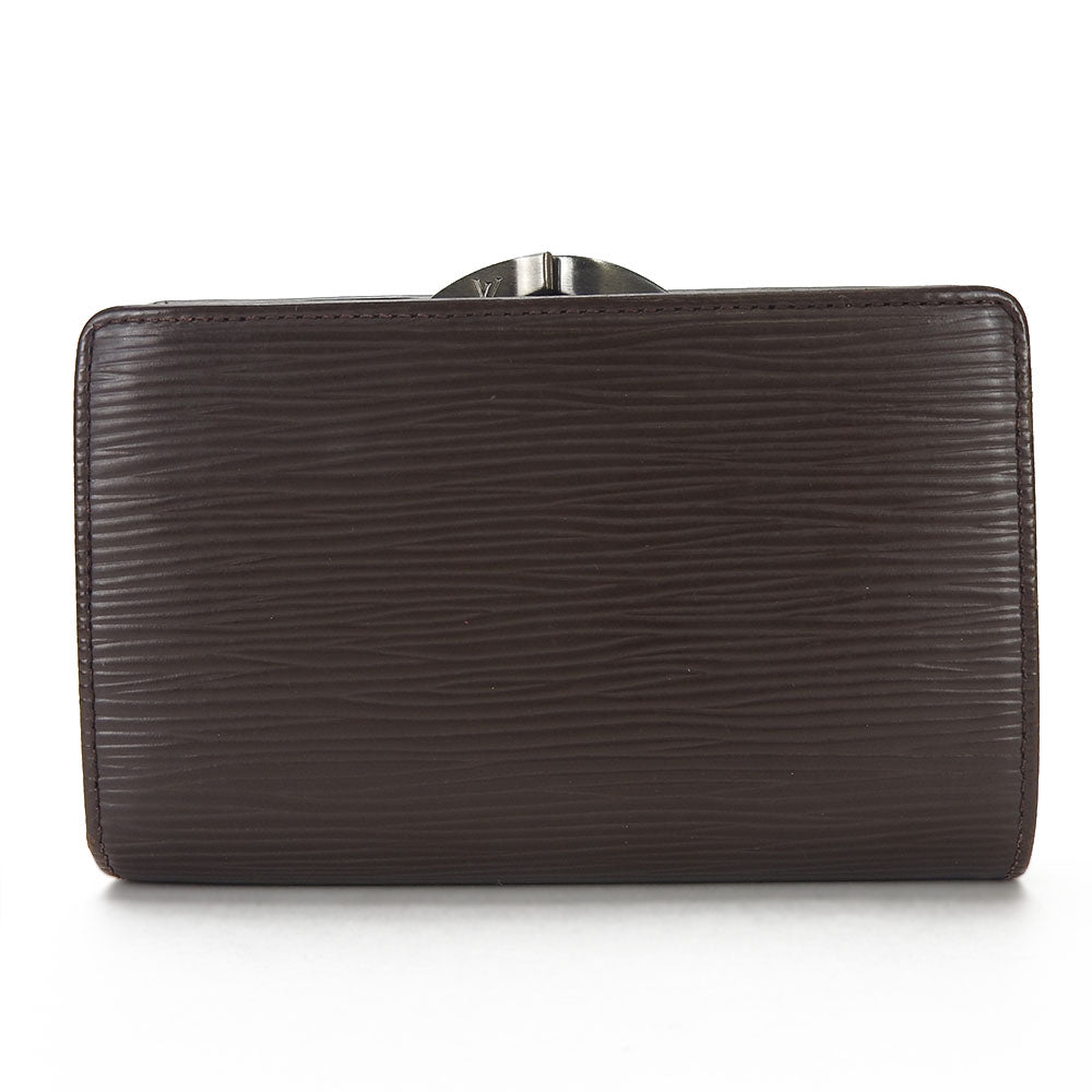 LOUIS VUITTON Bifold Wallet M6324D Epi Leather Brown Portefeuille Viennoiserie Women Used