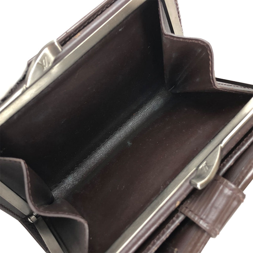 LOUIS VUITTON Bifold Wallet M6324D Epi Leather Brown Portefeuille Viennoiserie Women Used