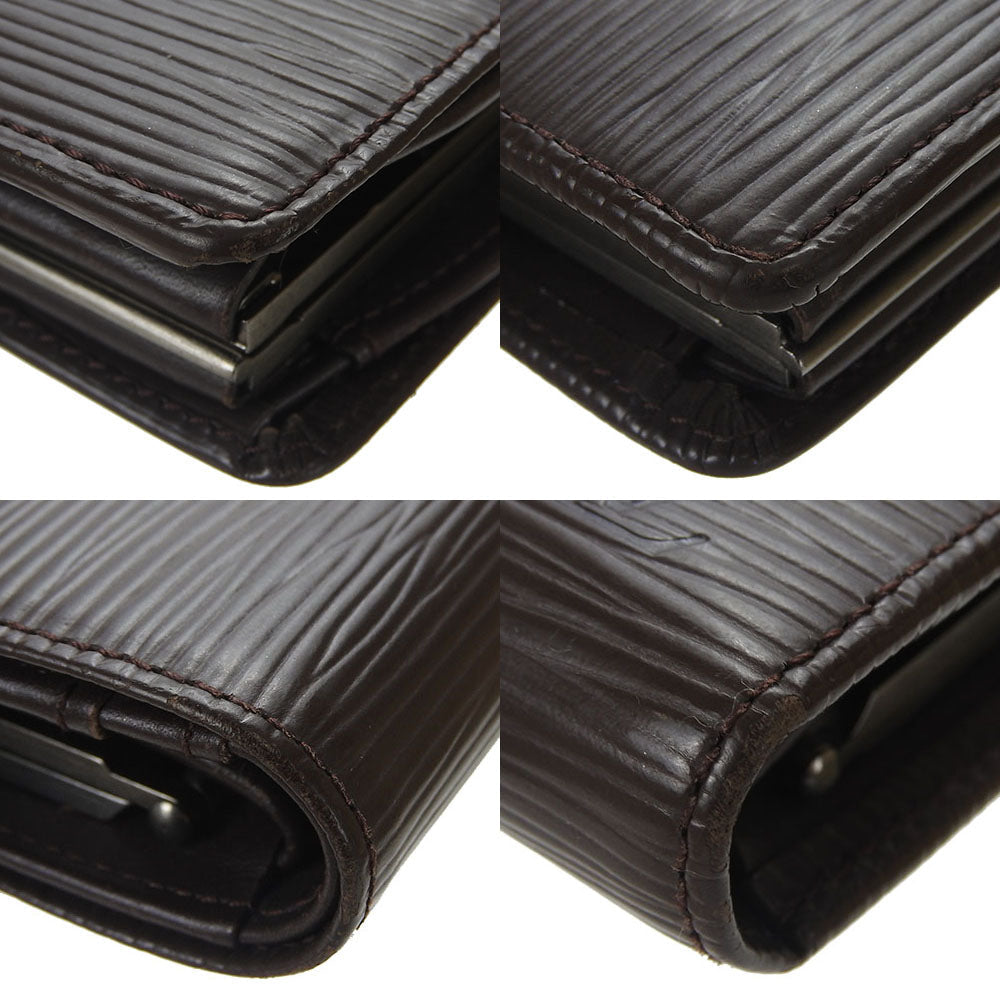 LOUIS VUITTON Bifold Wallet M6324D Epi Leather Brown Portefeuille Viennoiserie Women Used
