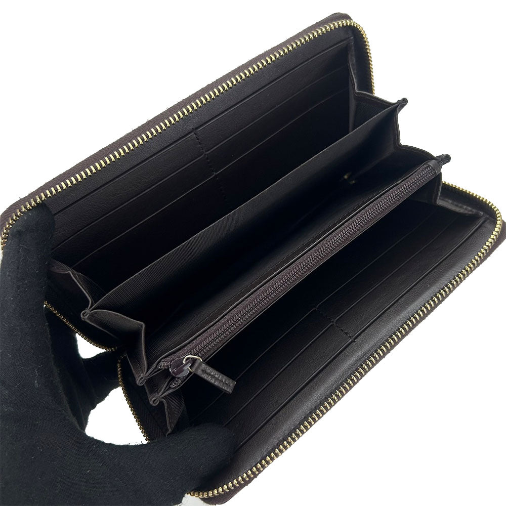 GUCCI Long Wallet Purse 307980 leather Brown