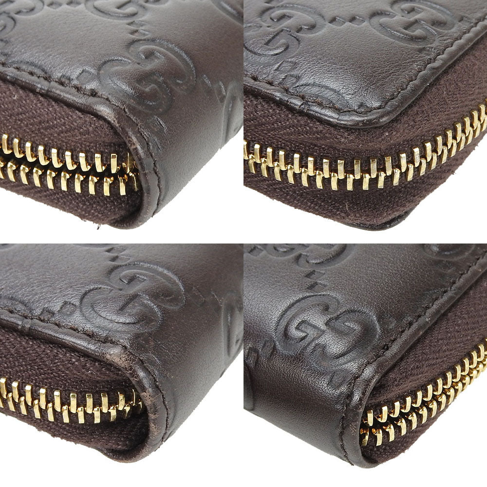 GUCCI Long Wallet Purse 307980 leather Brown