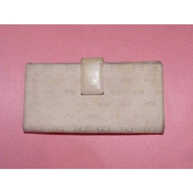 Gucci White Guccissima Print Leather XL Eclipse Wallet