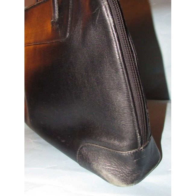 Gucci Vintage Pursesdesigner Purses Black Matte Leather Satchel