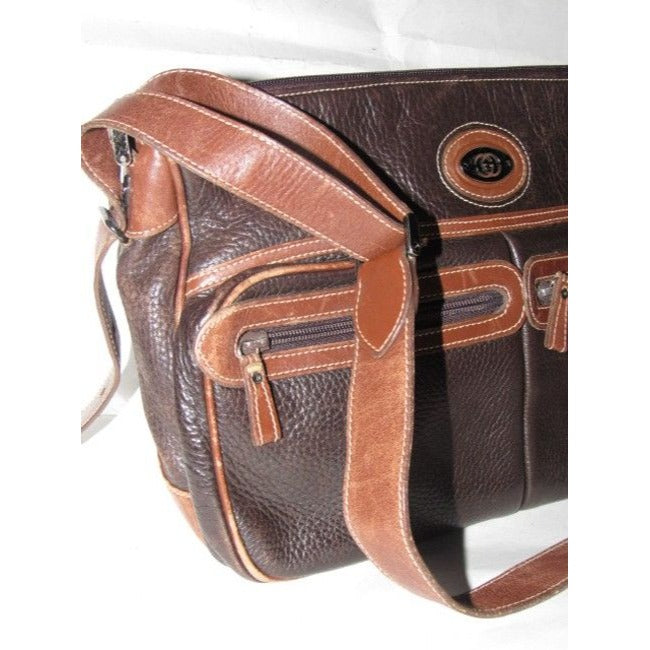 Gucci Shoulder Bag Vintage Pursesdesigner Purses Brown Signature Leather Satchel