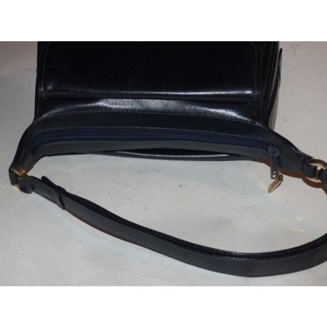 Gucci Vintage Pursesdesigner Purses Midnight Blueblack Leather Hobo Bag