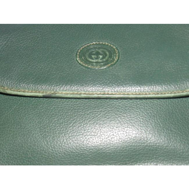 Gucci Vintage Purses Green Leather Bag