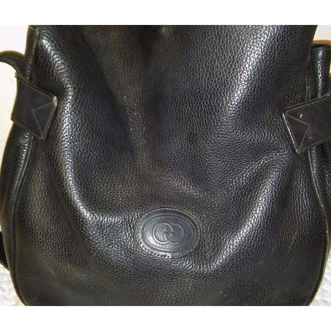 Gucci Vintage Pursesdesigner Purses Midnight Blueblack Leather Satchel