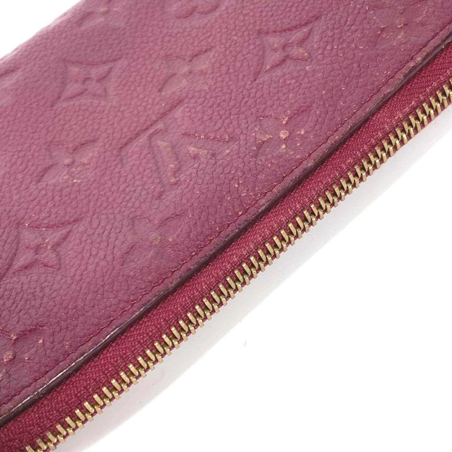 Louis Vuitton Aurore  Color Monogram Empreinte Leather Long Bill Wallet (Bi-Fold)