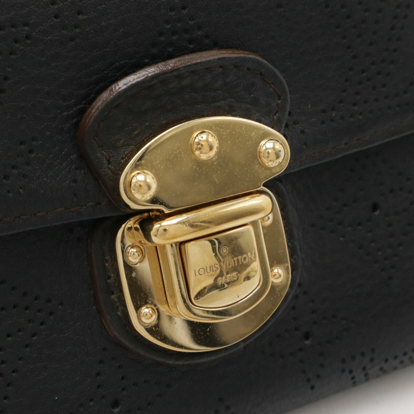 Louis Vuitton  Noir Mahina Leather Leather Long Wallet (Bi-Fold)
