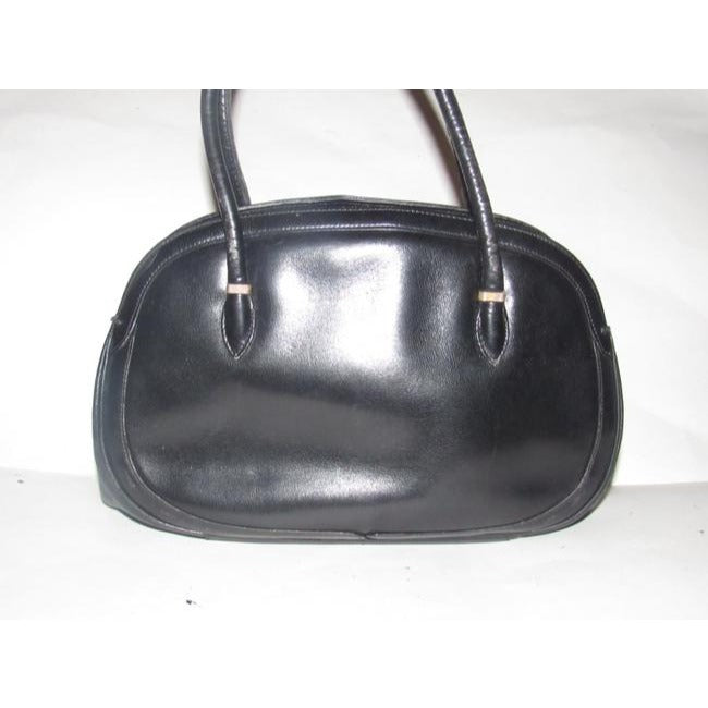 Gucci Top Handle Bag Black Leather Satchel