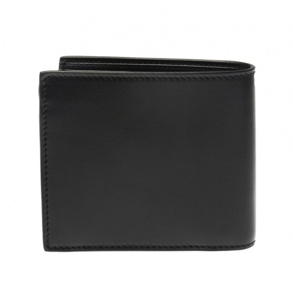 Gucci Mini Print Logo Leather Wallet With Coin Pocket in Black