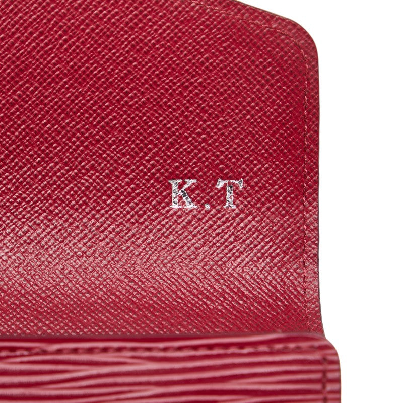 Louis Vuitton Epic Portfolio Sarah Long Wallet M60580 Fushai Pink Leather  Louis Vuitton