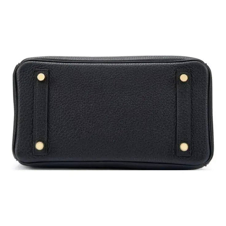 HERMES Birkin Bag black togo Leather Handbag (25,28)  gold hardware
