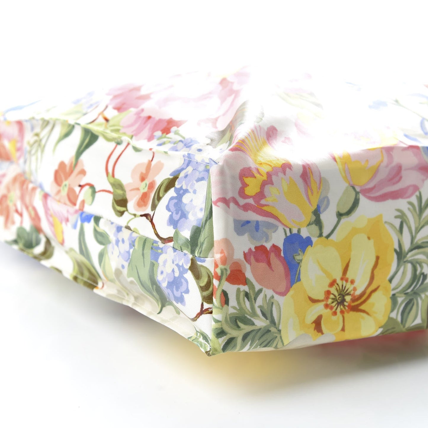 Gucci Floral-print Logo Tote Bag in White