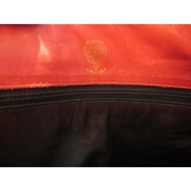 Gucci Vintage Pursesdesigner Purses Red Python Skin Leather And Red Leather Satchel