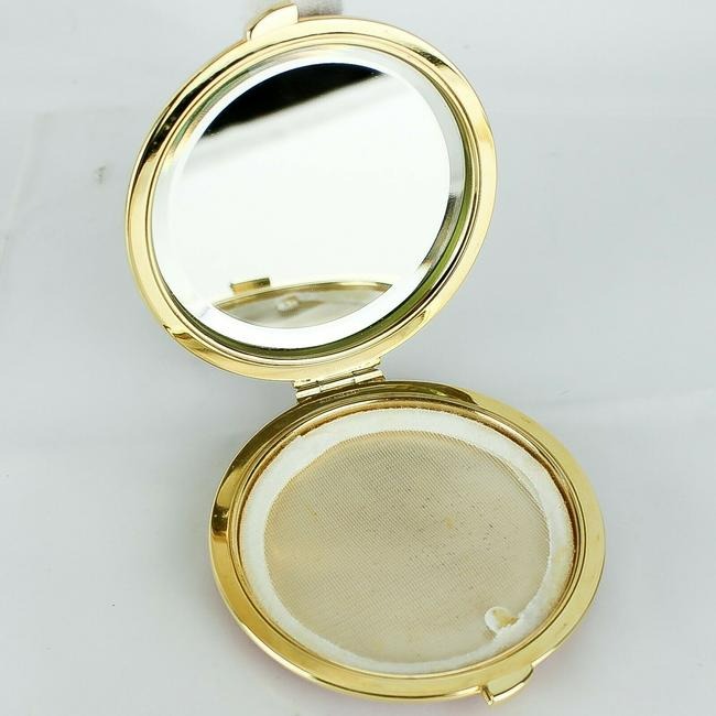 Gucci Red Lizard Leather Gold Compact