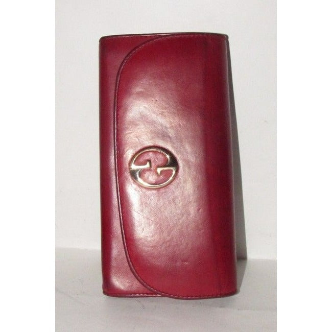 Gucci Super Soft Dark Red Leather Wallet