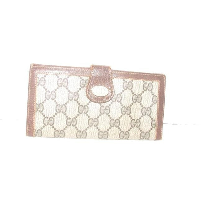 Gucci Brown Guccissima Print Xl Collection Leather Wallet
