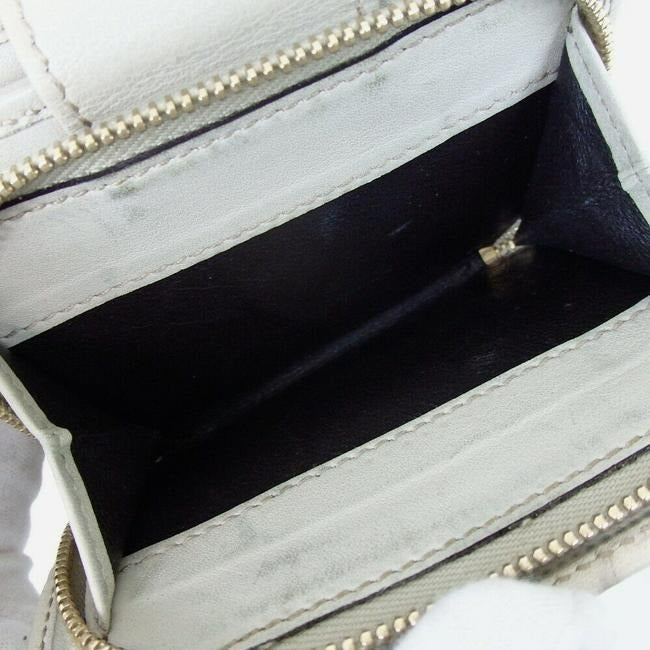 Gucci White G Print Abbey D Ring Wallet