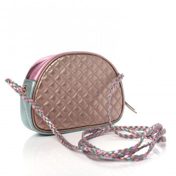 Gucci Quilted Trapuntata Crossbody Bag in Pink and Blue