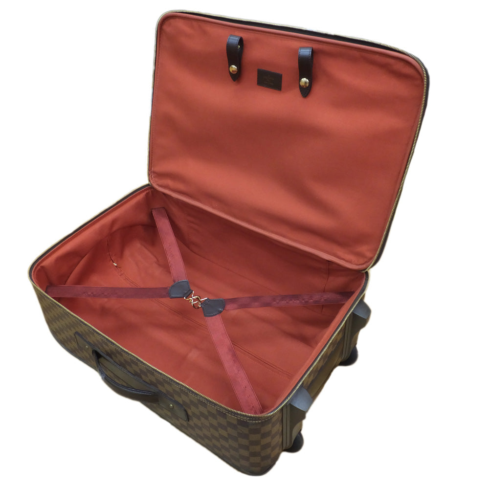 Louis Vuitton 55 Carry Case N23294 Travel Bag Damier Brown G  Linen Leather suitcase