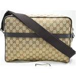 Gucci GG Monogram Canvas Messenger Bag in Beige