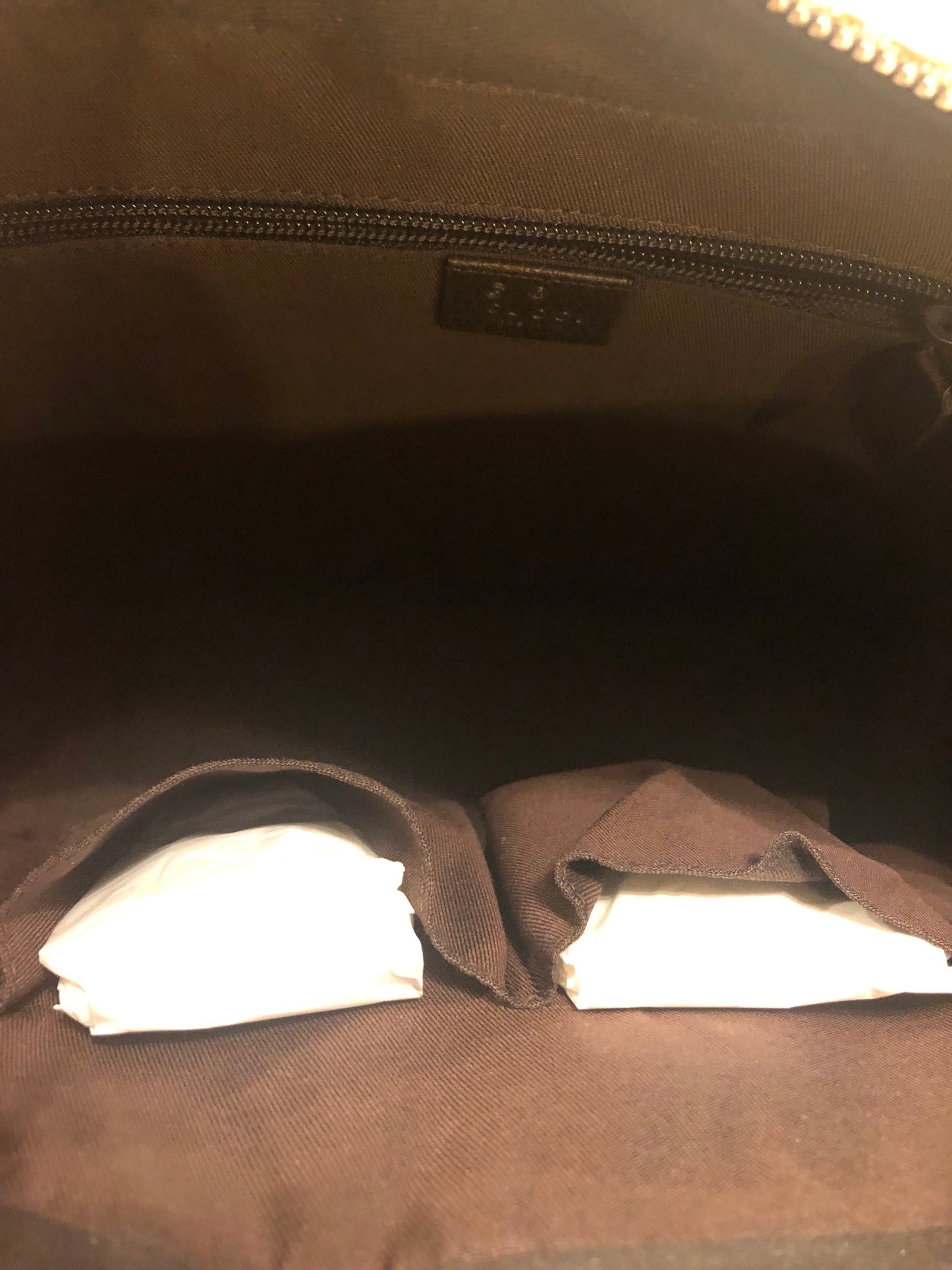 Gucci GG Monogram Canvas Messenger Bag in Beige