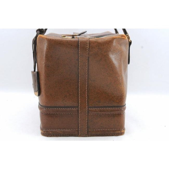 Gucci Top Early Saddle With Sherry Camel Leathergreenred Stripe Shoulder Bag