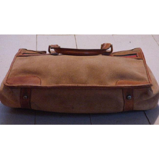 Gucci Vintage Logo Doctor S Satchelsdesigner Purses Camel With Redgreen Accents Leathersuede Satchel