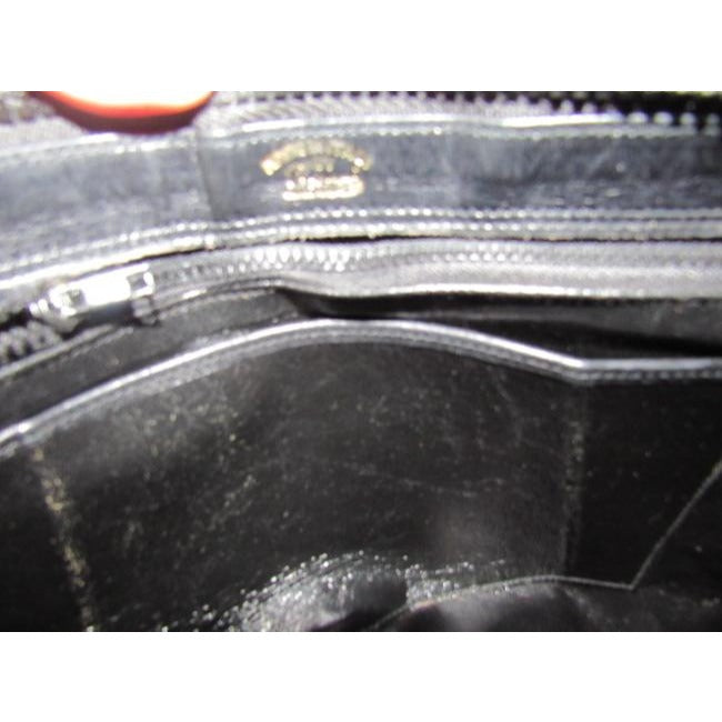 Gucci W Guccissima Canvasleather Sherry Stripe Top Black G Printred And Green Canvas Leather Shoulde