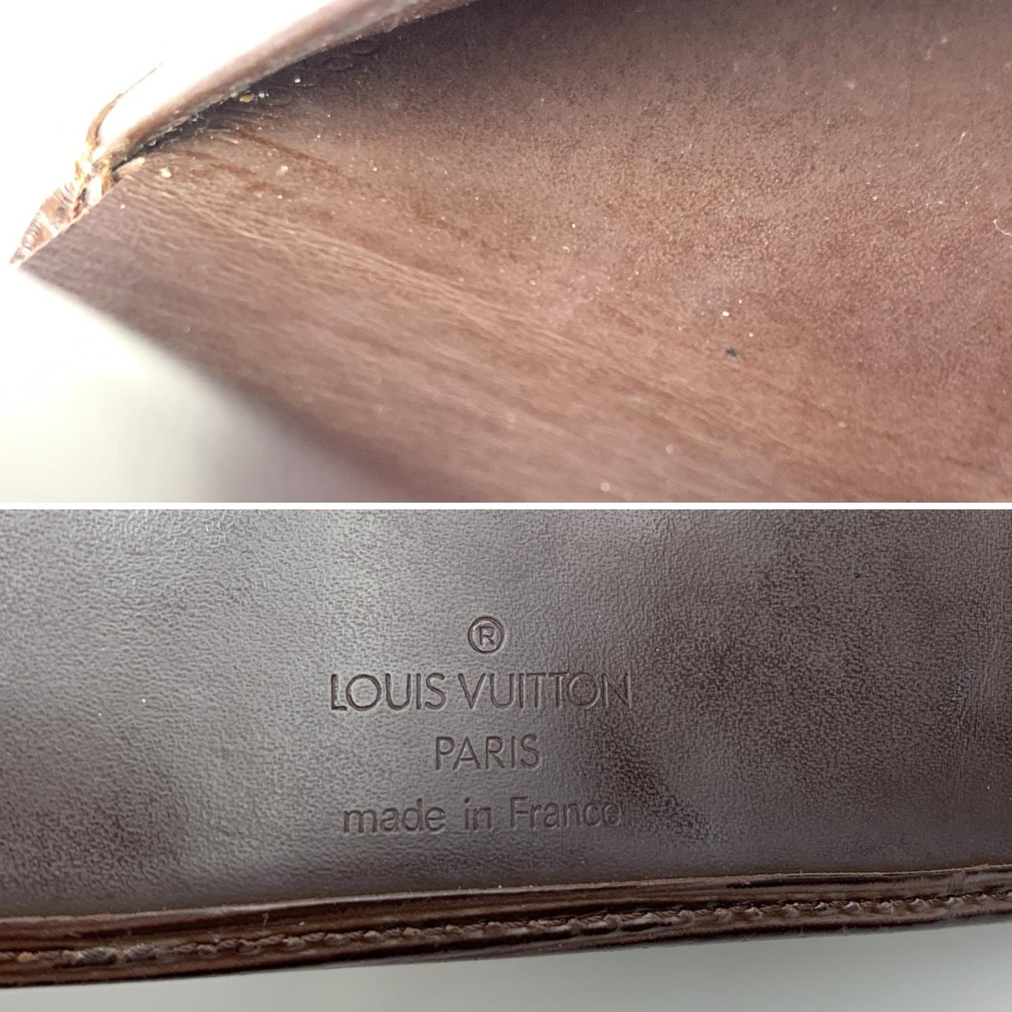 LOUIS VUITTON Brown Epi Leather Compact Wallet Coin Purse