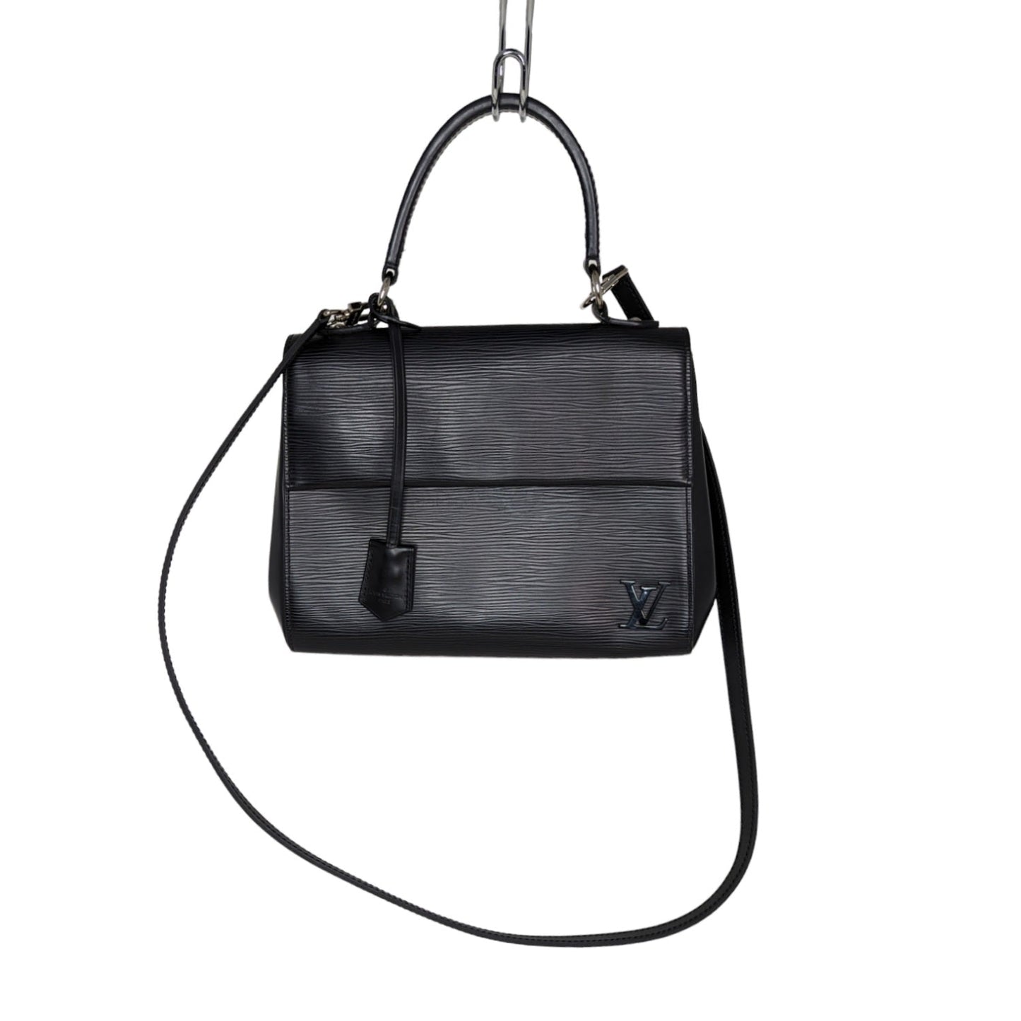 Louis Vuitton Black EPI Cluny BB Top Handle Bag