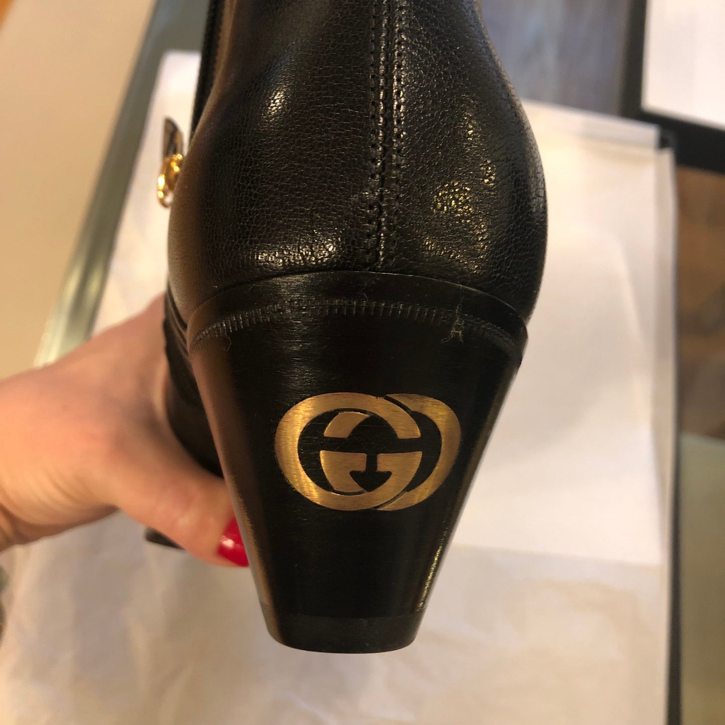 Gucci Horsebit Ankle Boots in Black