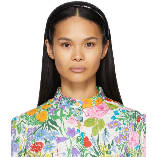 Gucci Sequin Satin Hairband in Black