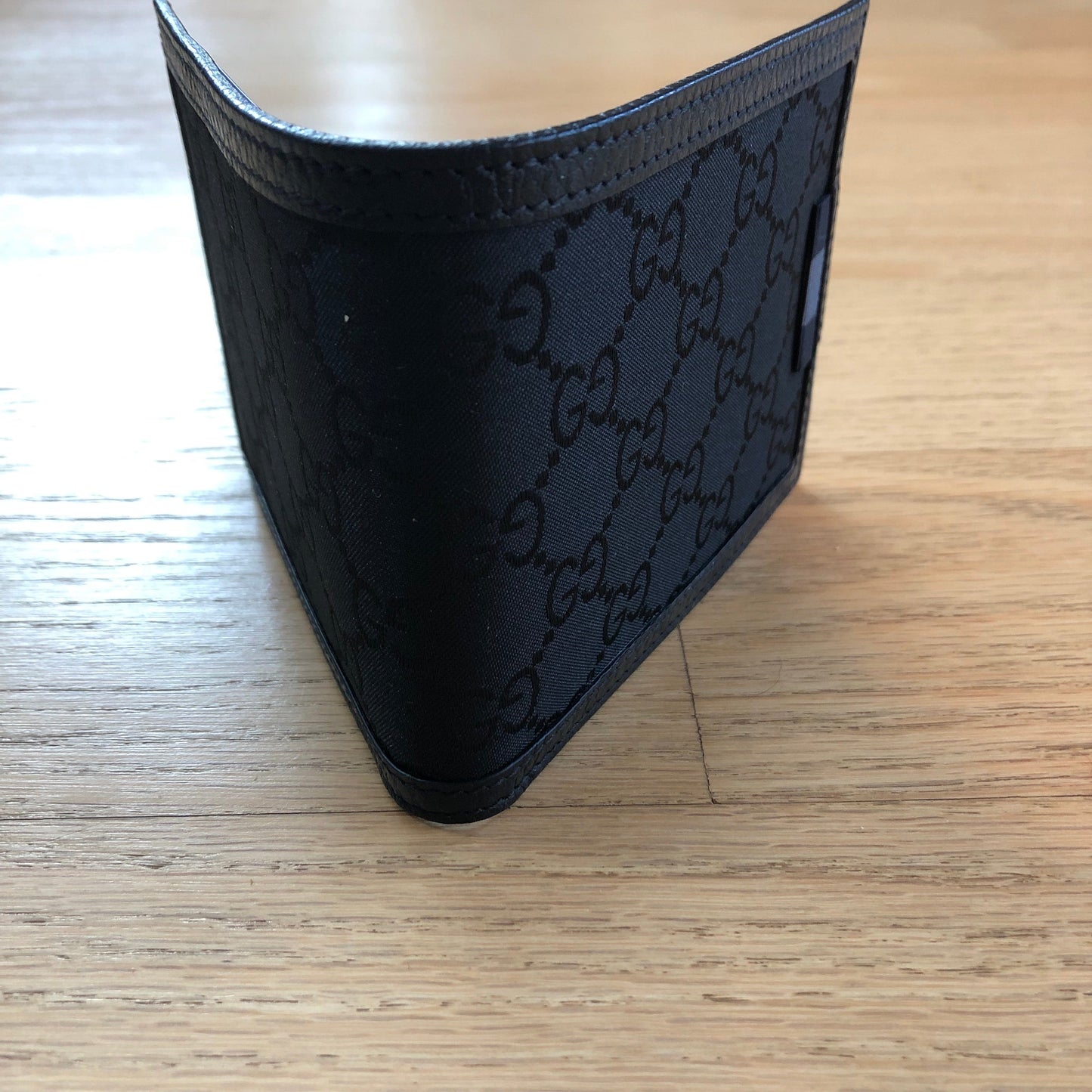 Gucci GG Canvas Bi-fold Wallet in Black