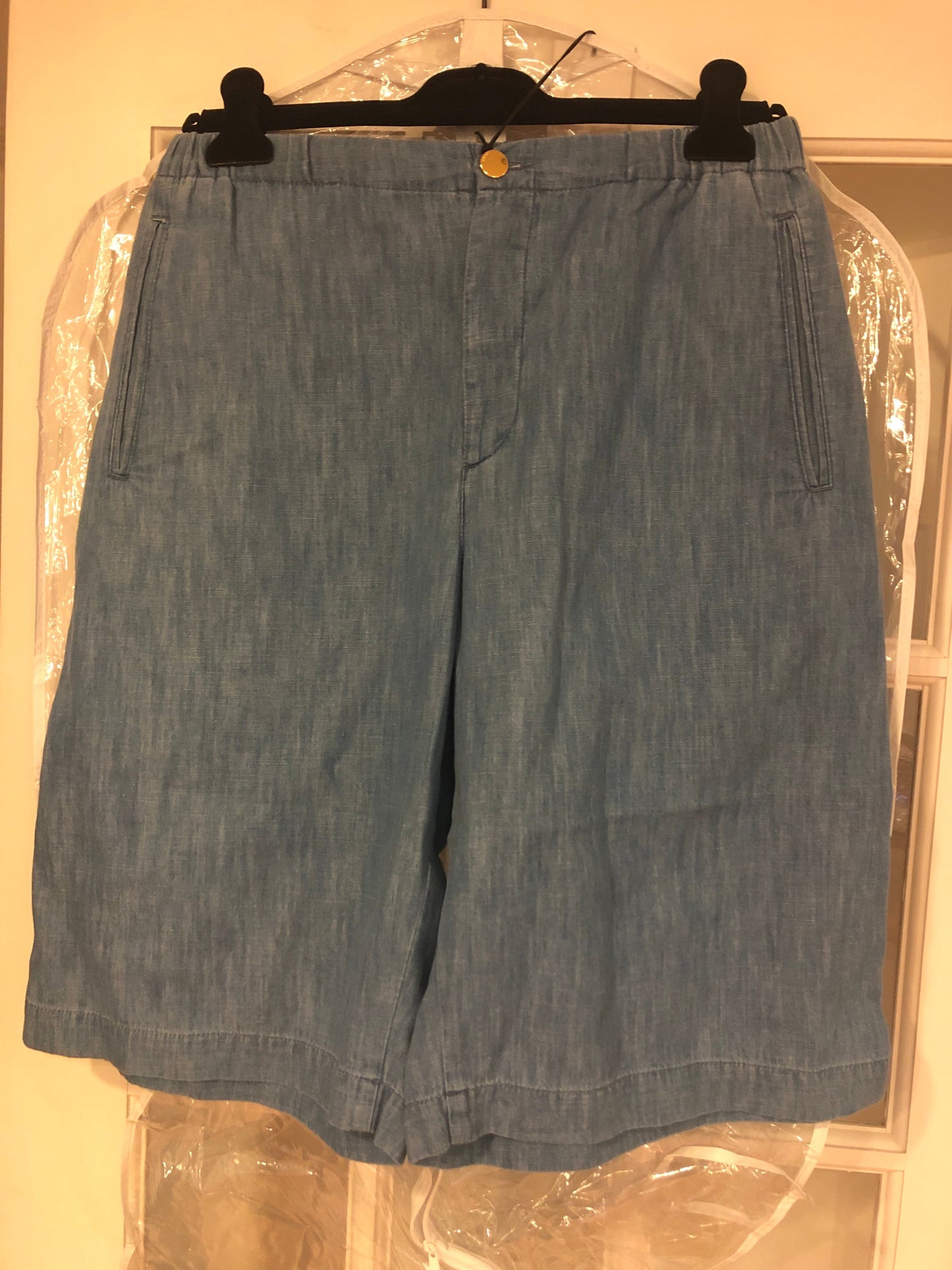 Gucci Button Fly Shorts in Blue