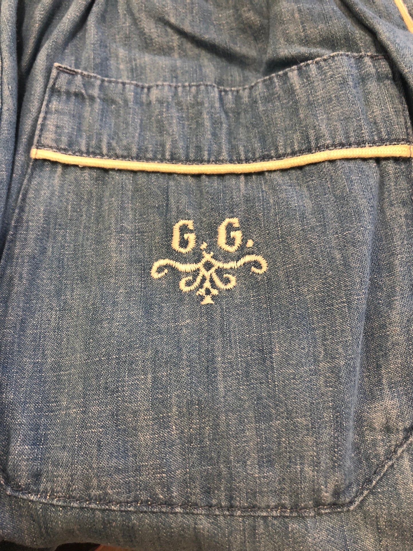 Gucci Button Fly Shorts in Blue