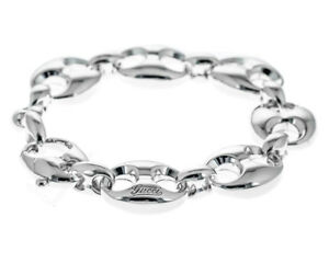 Gucci Sterling Silver Marina Chain Link Bracelet