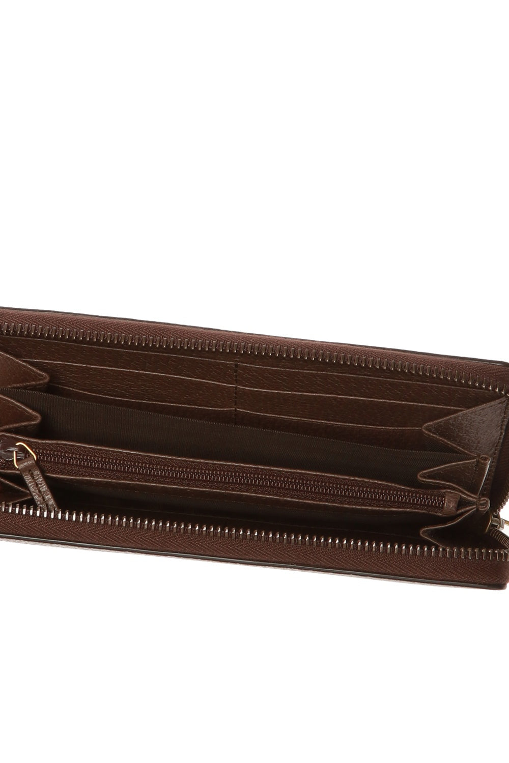 Gucci Bee Star Zip Around Wallet in Brown
